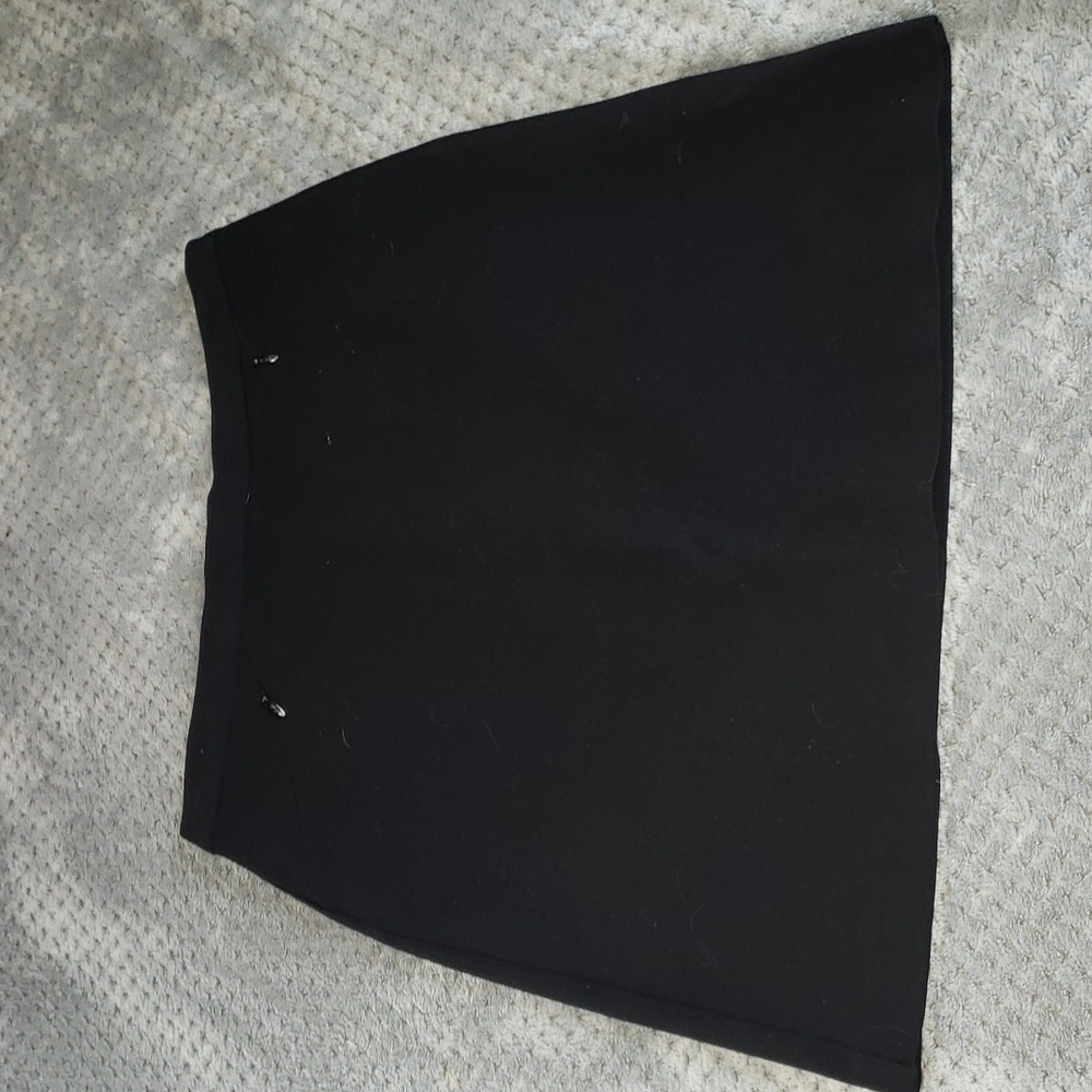 Black mini skirt